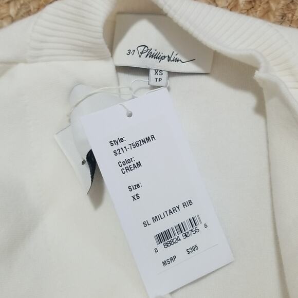 NWT 3.1 Phillip Lim Military Rib Cowl Neck Cream Tank Top - Picture 5 of 8